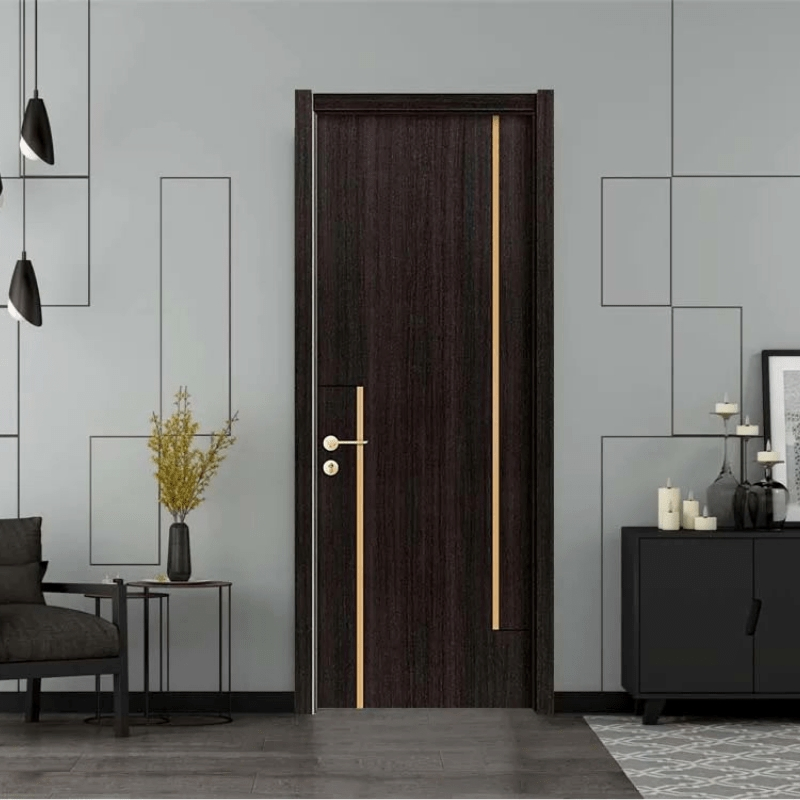 Low Price Majoys Factory Customized Size Contemporary Edge Band Fireproof Interior WPC Door