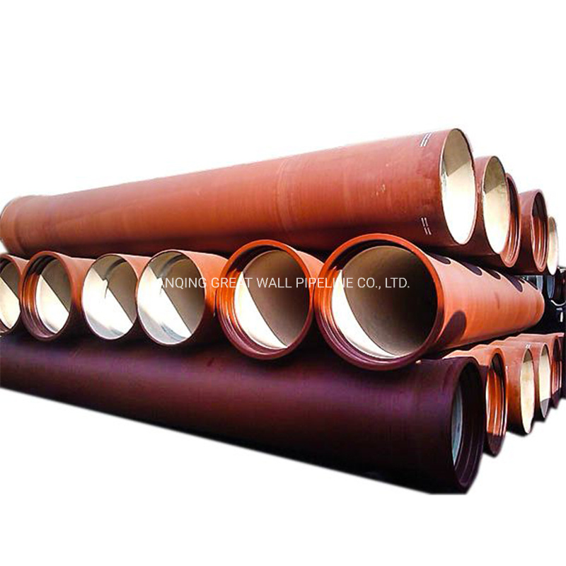 Premium ISO2531 Red Fusion Bonded Epoxy Coating Ductile Iron Pipe