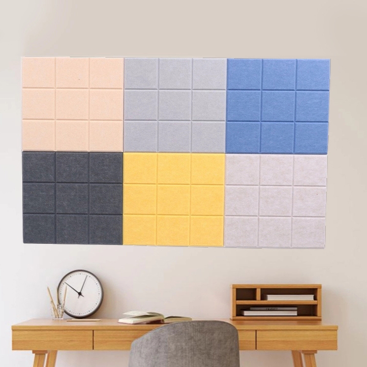 Decorative Office Polyester Acoustic Panel Unique Design Thick Studios Virous Shaped