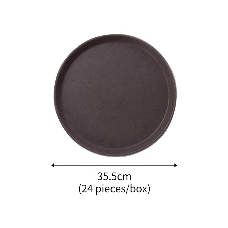 Commercial Non-Slip PP Plastic Rectangle Fast Food Serving Tray for Cafeteria