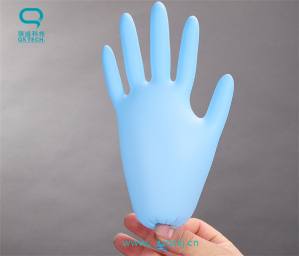 Industrial Non-Sterilized Clean Room Blue Nitrile Gloves
