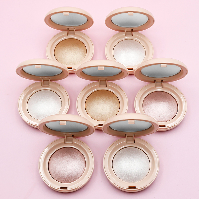 Wholesale Vegan Diamond Glow Pressed Powder Private Label Long Lasting Skin Glow Makeup High Pigment Highlighter