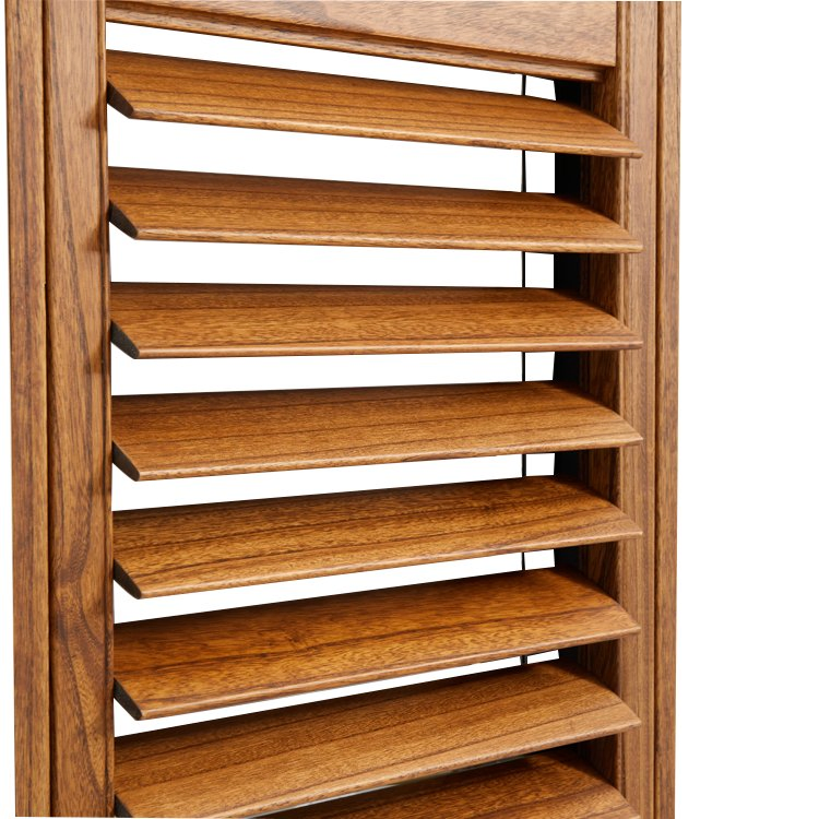 Wholesale Price Stain Color Classic Window Shutter PVC Bathroom Shutter
