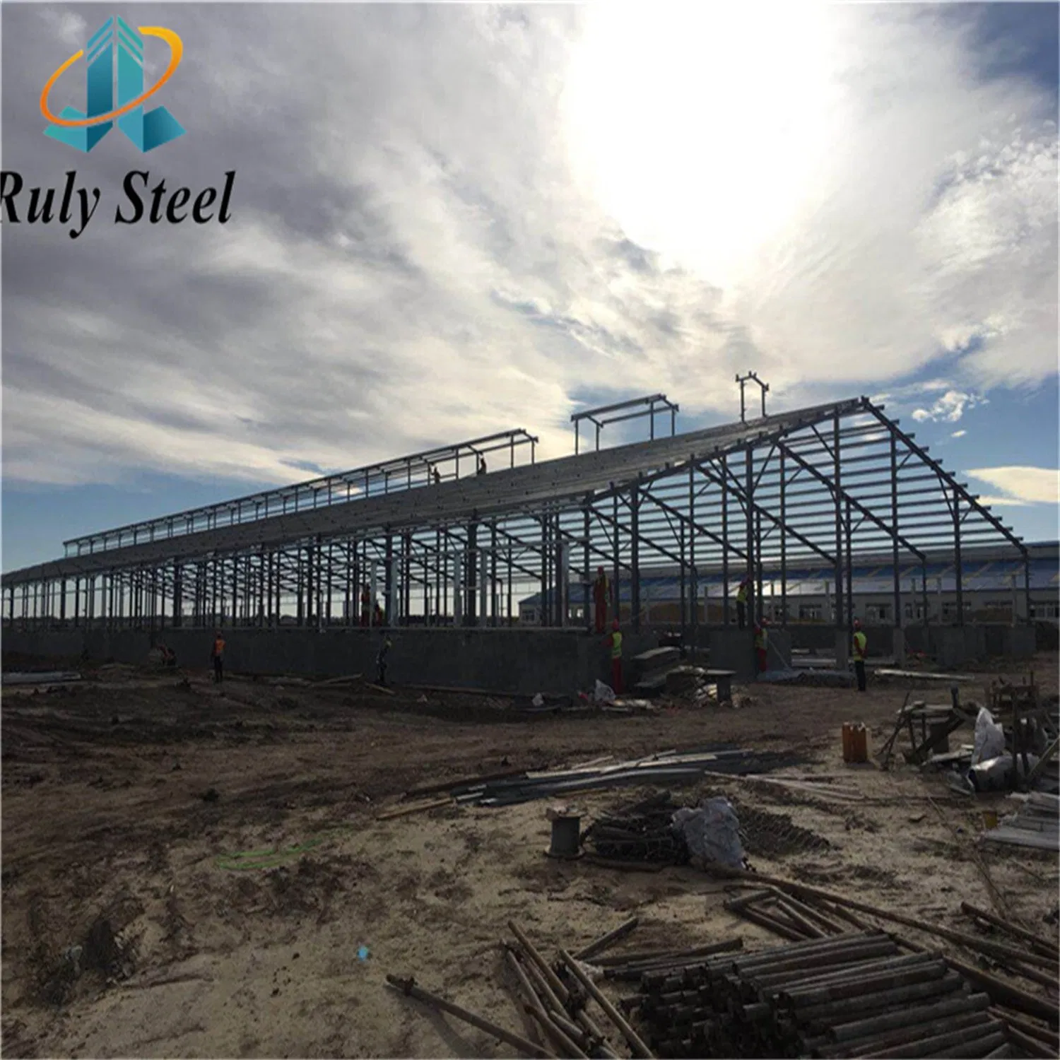 Single Sheet Roof Asia Standard Prefab Industry Steel Structure Building Metal Warehouse
