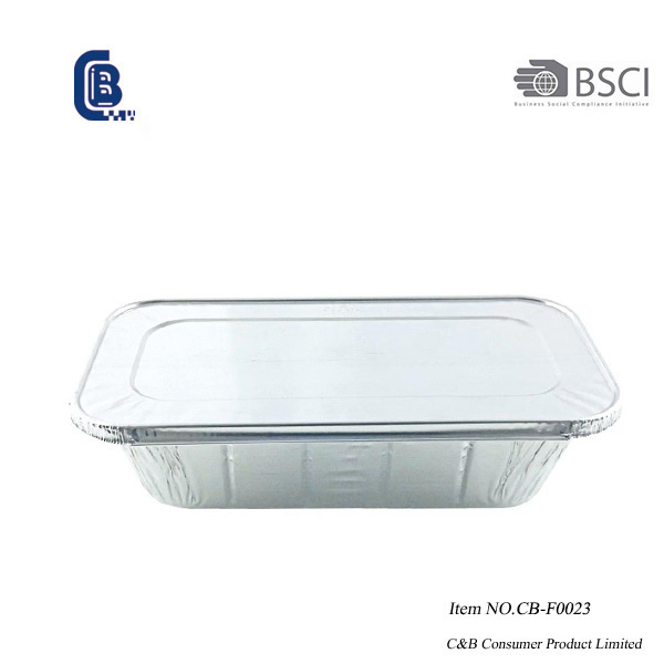 Disposable Half Size Deep Aluminum Foil Container, Food Takeaway Pan
