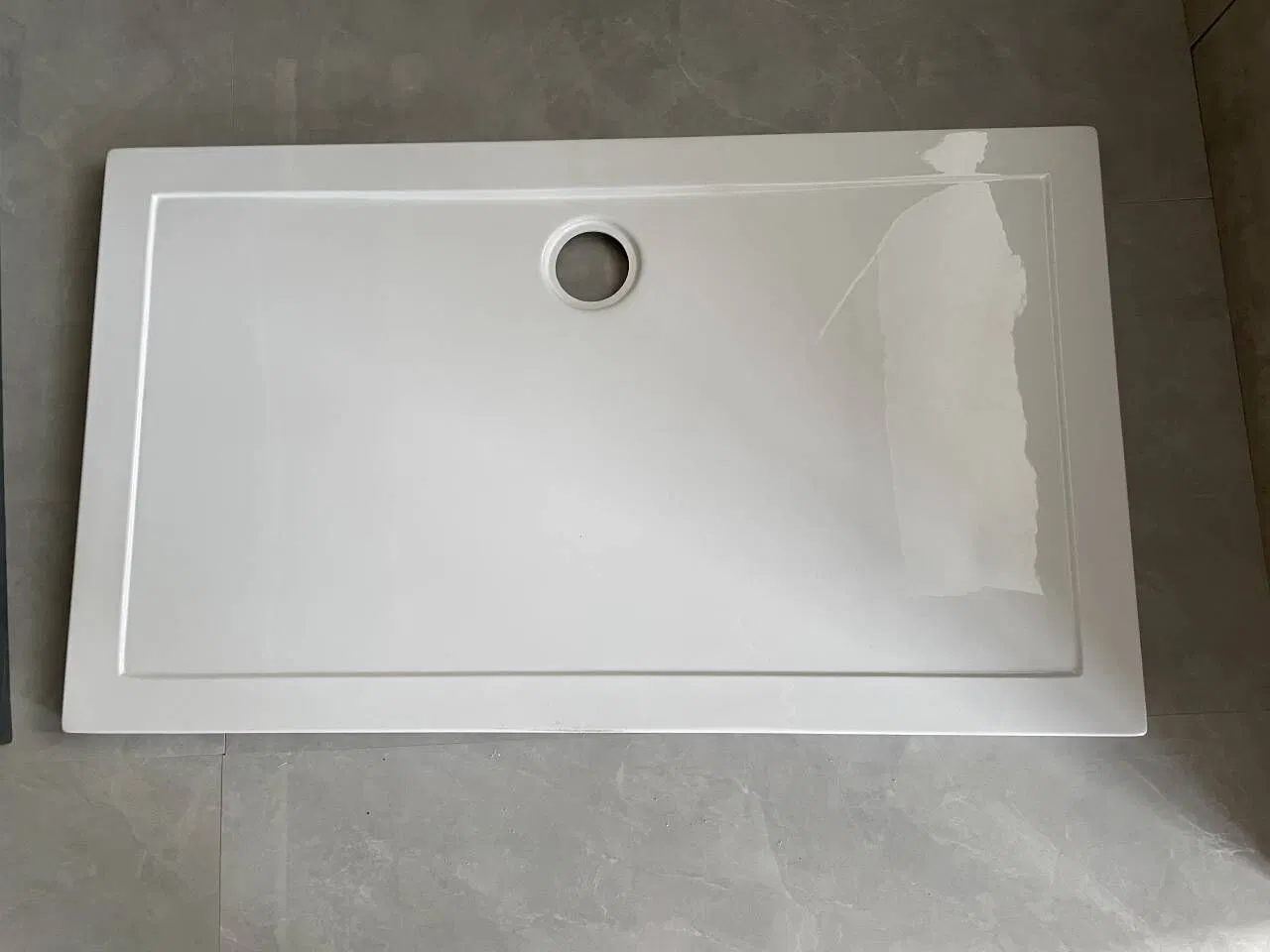 High European Quality Standard ABS Rectangle Shower Base Bathroom White Acrylic Tray