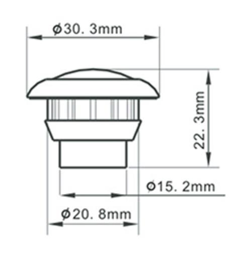 Круглый светодиодный задний фонарь 12В для грузовиков и лодок