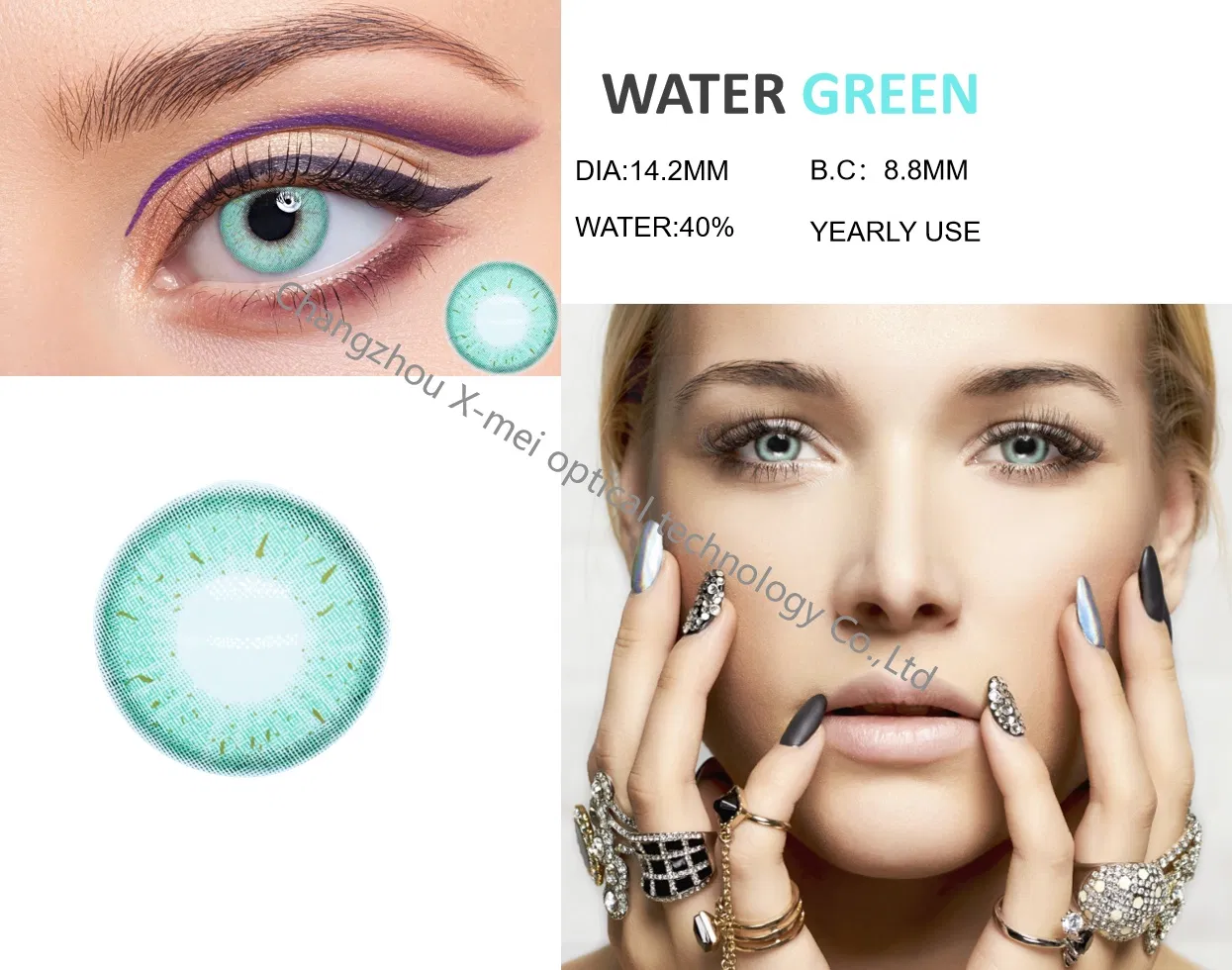 Fresh Colors Wholesale Price Lenses Blue Colored Eye Contact Lens