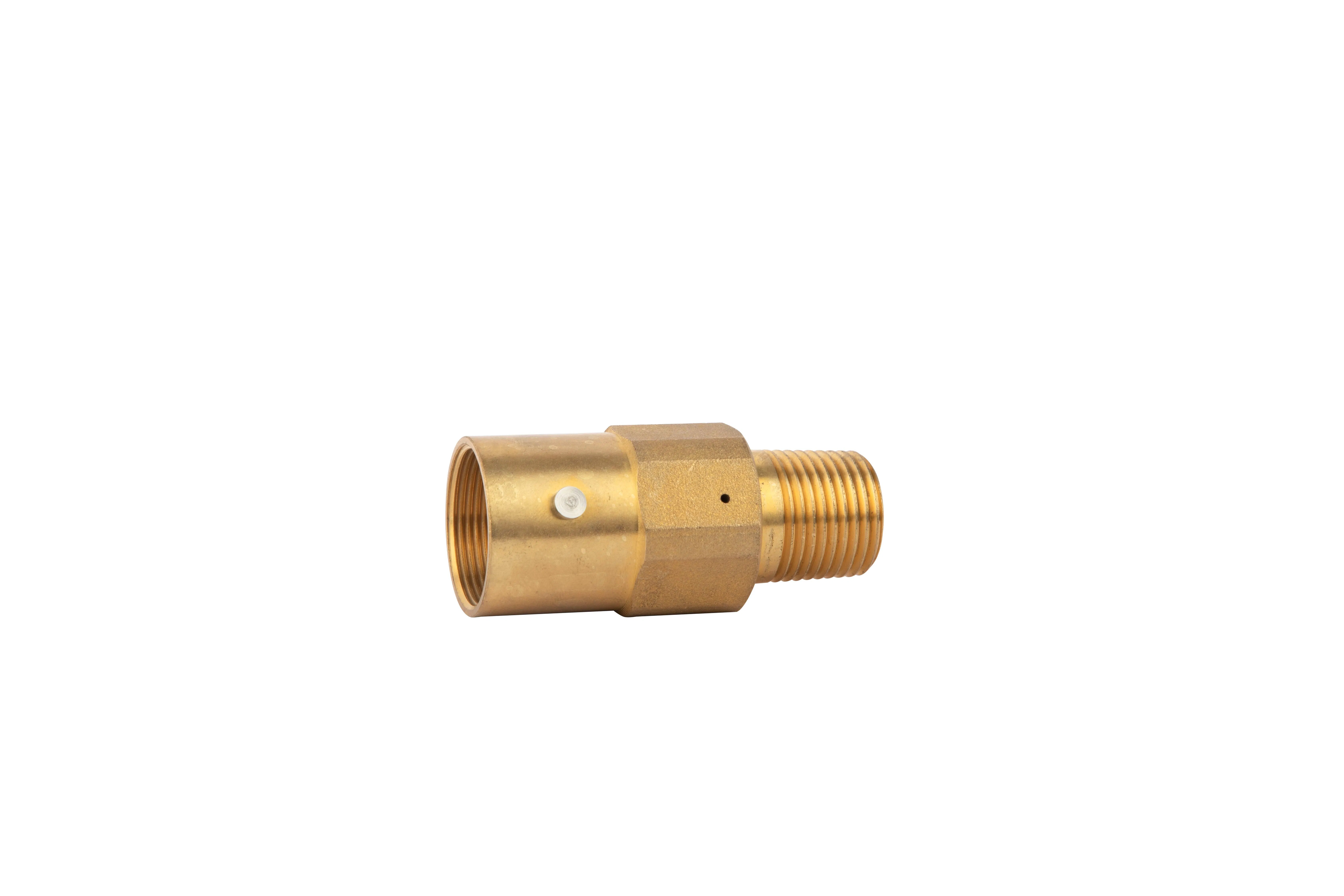 Safety Valve 1/2 "LPG Pipe Cylinder Carburetor Threaded One-Way Brass Safety Valve 250 Lbs/Sq. Inch