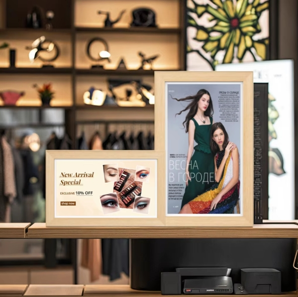 Brand New 15.6/21/32 Inch Android Tablet PC Commercial Digital Signage Customer Feedback Evaluator Meeting Room Tablet with Wood