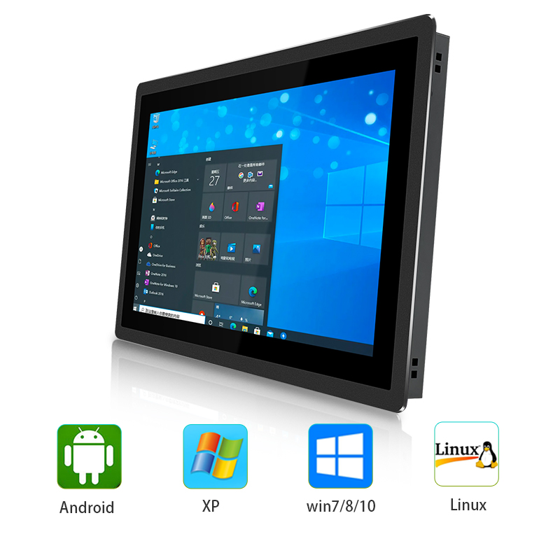 15.6" Core I5 7th Gen IP65 Dustproof and Waterproof Industrial Computer Wide Temperature and Wide Pressure Touch All-in-One PC Supports Incoming Calls to Start