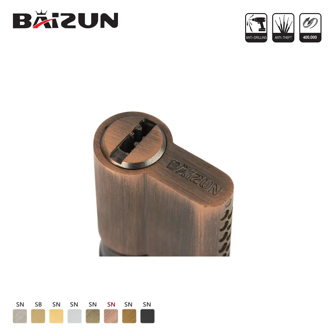 CE/ISO Certified Hardware Accessories Double Lock Cylinder for Interior Door/Window