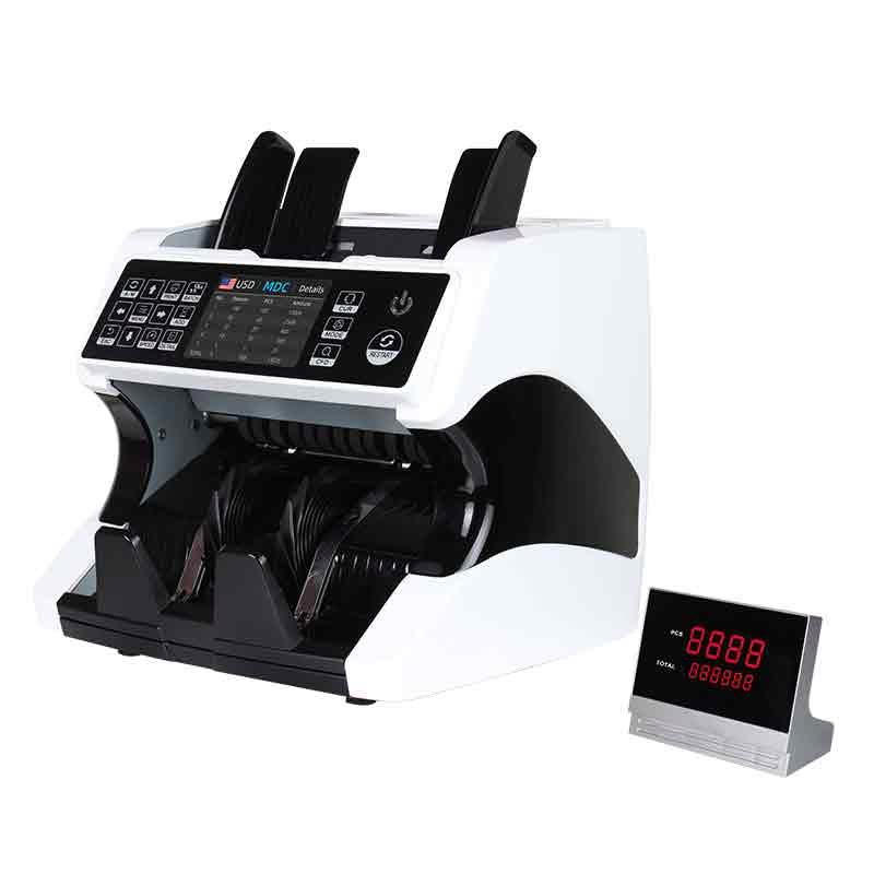 Egp Top Loading Dual Cis Money Detector Mix Value Counter Cash Counting Machine
