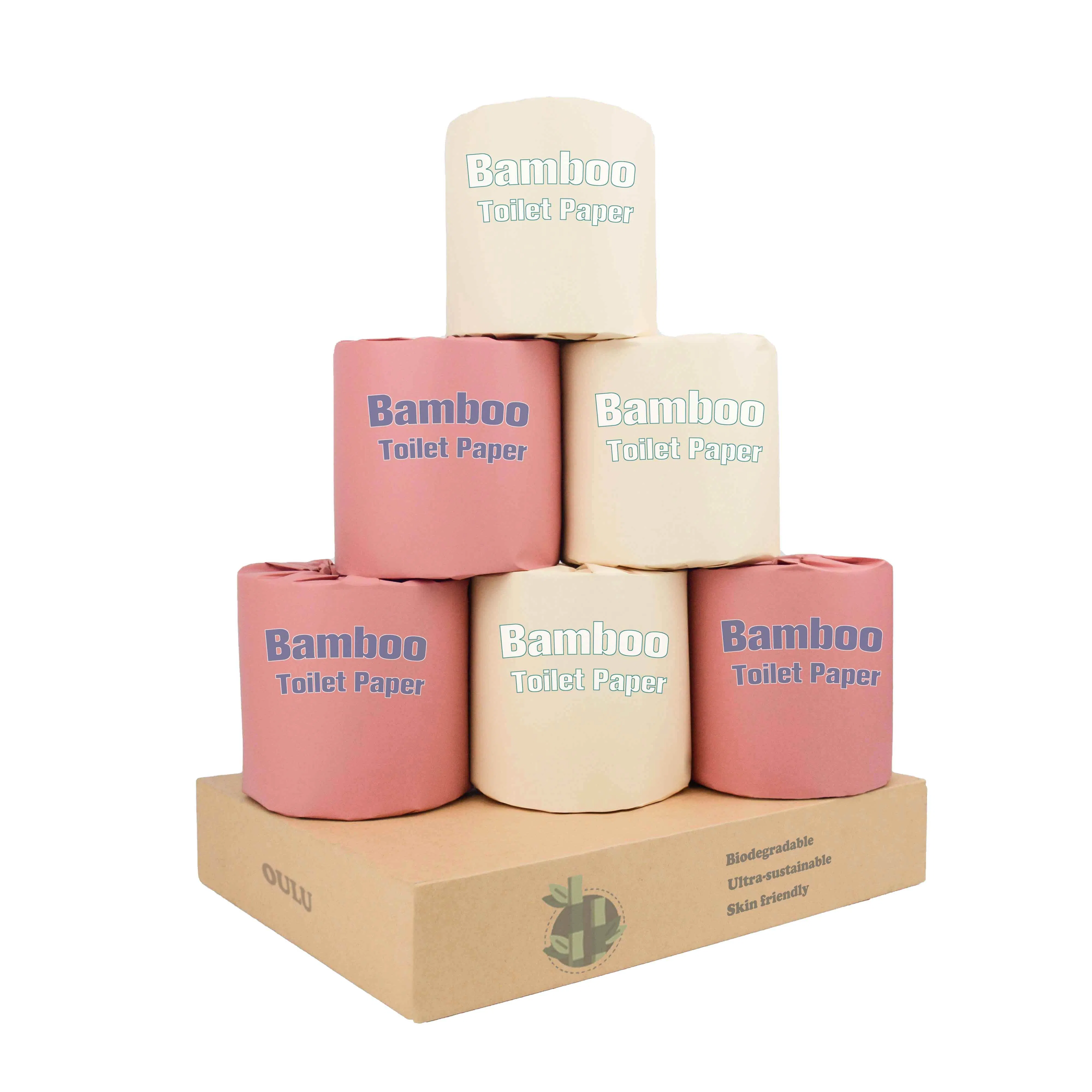 Wholesale Hygienic Bamboo Toilet Jumbo Roll Tissue Paper for Bathroom Ultra Strong Clean Touch Afot