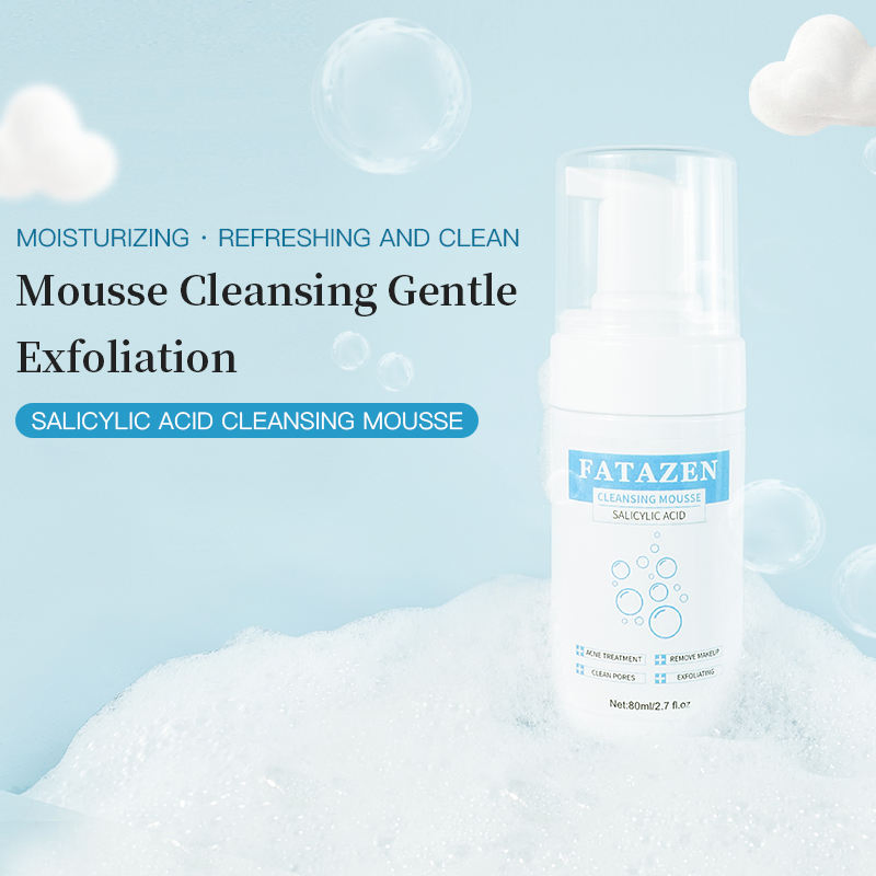 Private Label Organic Vegan Dense Face Wash Foam Moisturizing Acne Blemish Control Refreshing Oil Control Clean Pores Whitening