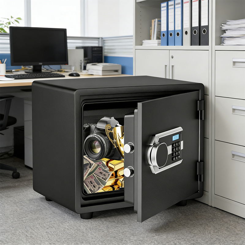 High-End UL72 1-Hour Fire Resistance Password Combination Lock Safe Box 30L Fireproof Drop Safe for Homes Businesses Offices