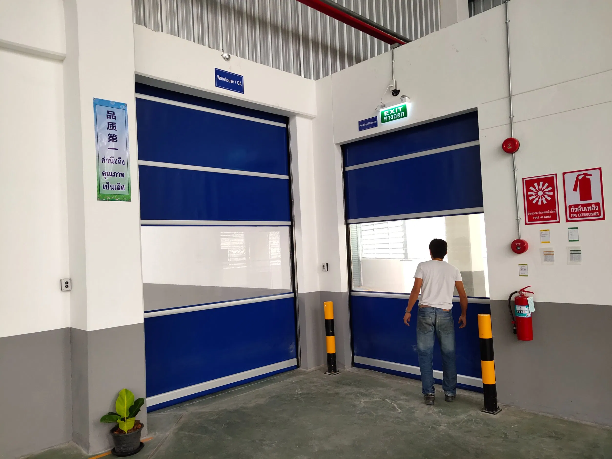 Custom Automatic High-Speed PVC Industrial Door Fast Roll-up for Various Industrial Applications