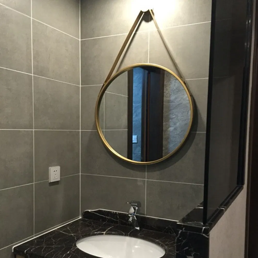 Mosaic Stainless Steel Frame Hotel Decoration Lamp Backlit Light Home Wall Decor Furniture Silver LED Bathroom Styling Smart Mirror