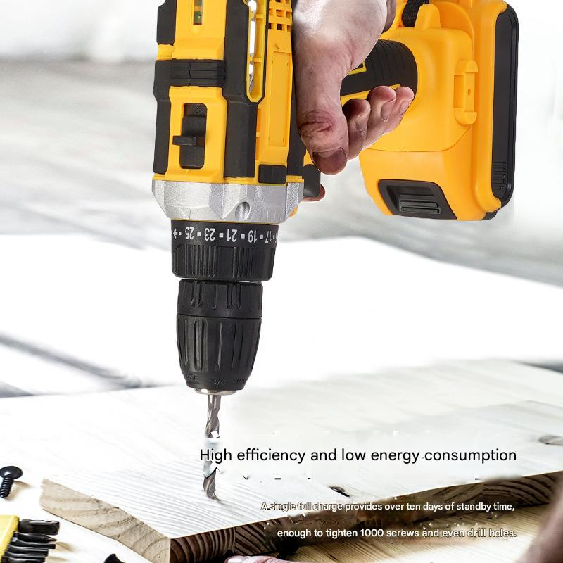 Аккумуляторная бесщеточная дрель 21В, 2 скорости