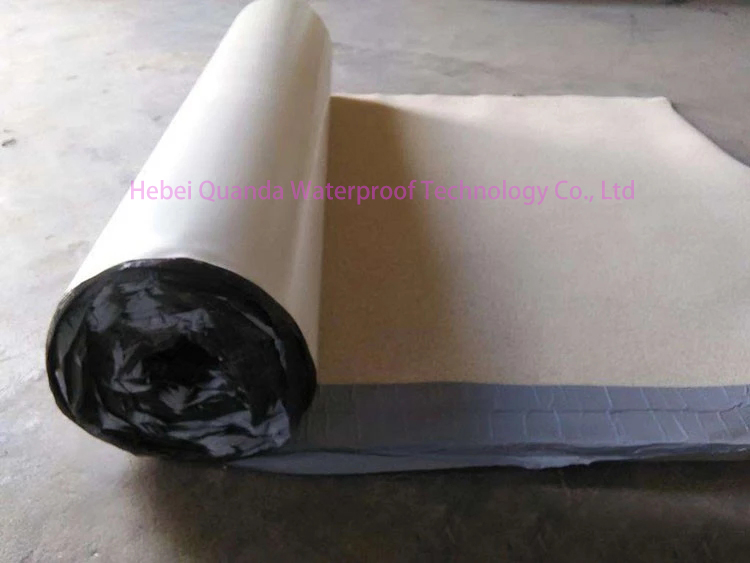 Self-Adhesive Pre-Paved Waterproof Membrane Non-Asphalt-Based Polymer Self-Adhesive Film Waterproof Membrane