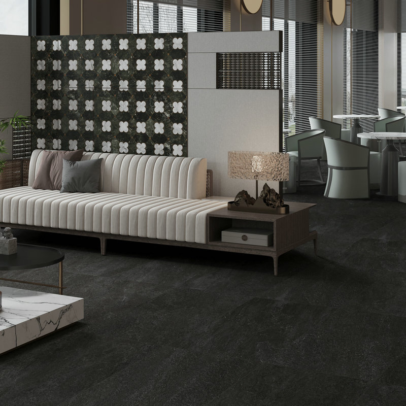 Rustic Terrazzo Floor Tiles - Authentic Italian Stone Aesthetic