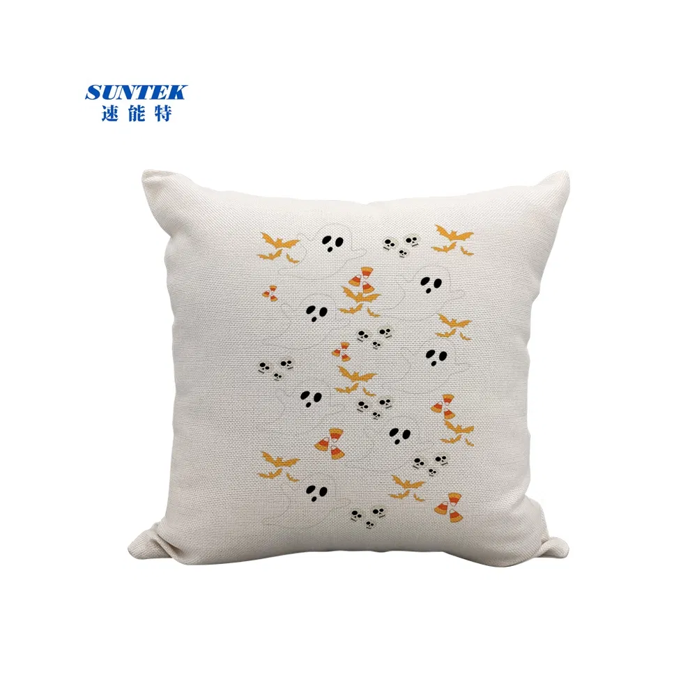 Printable Linen Pillow Case 16X16in, White Two-Side Design
