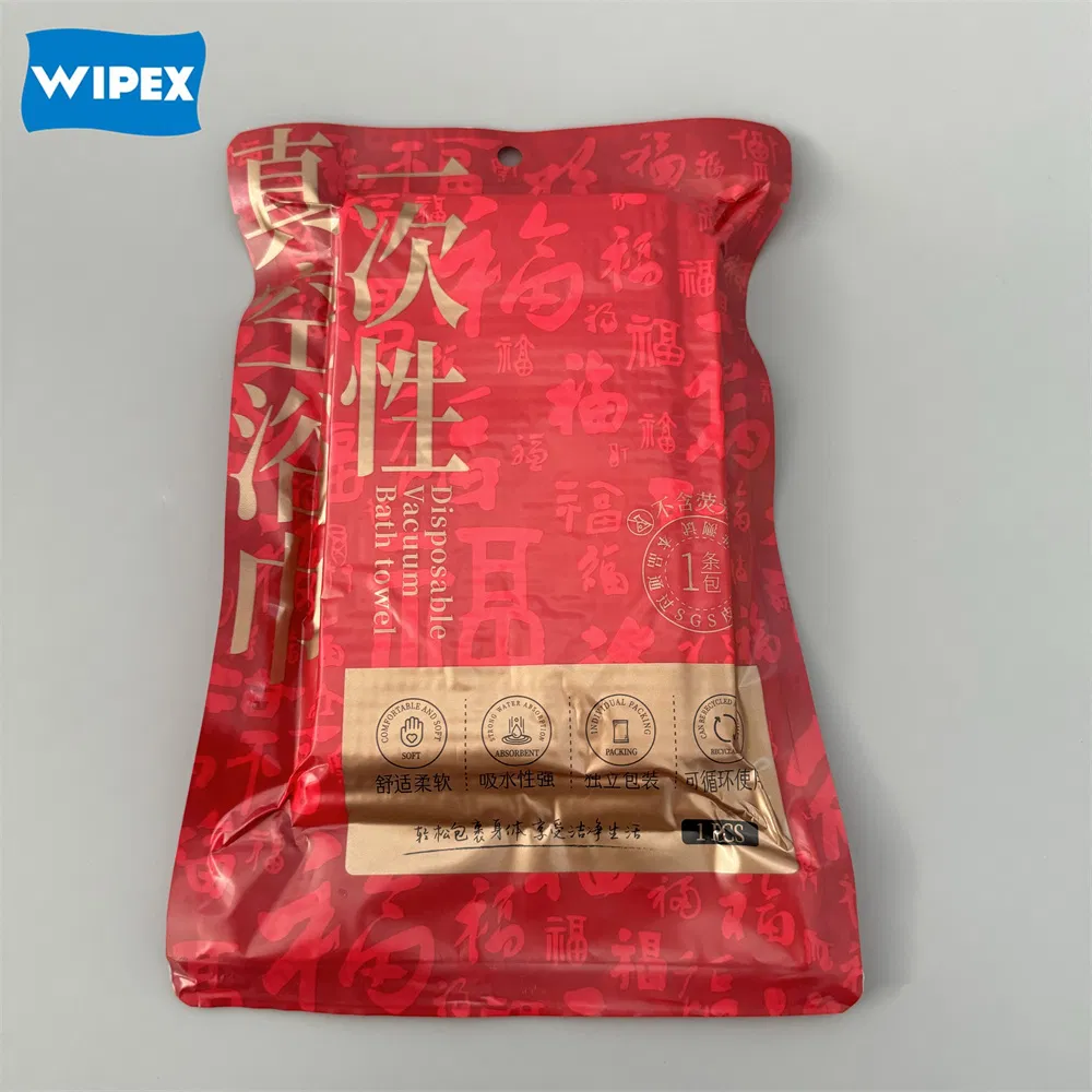 Wipex Wholesale Nonwoven Disposable Bath Towels Body Shower Towel for Hotel SPA