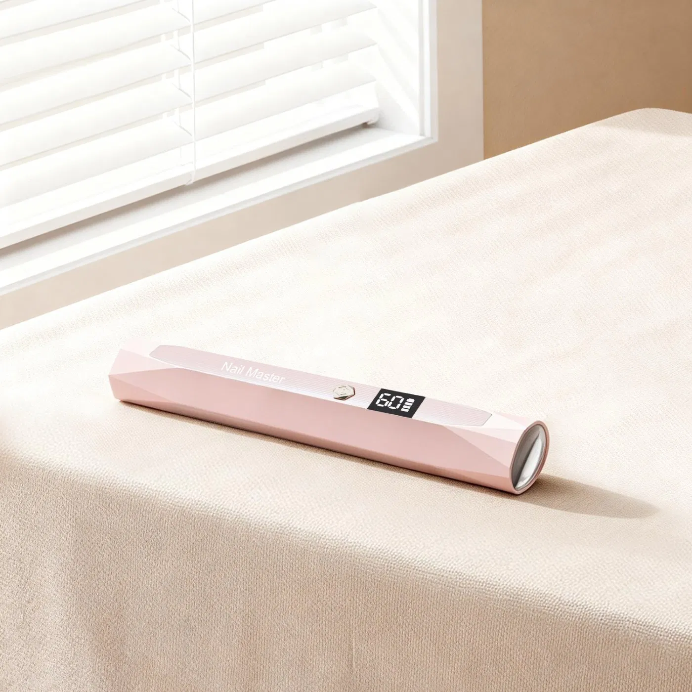 OEM / ODM Nail Dryer 2 Timers Rechargeable Nail Gel Light Pink Handheld Cordless Mini UV Nail Lamp