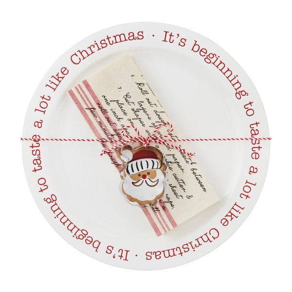 Christmas Design Plate for Family Gatherings and Feasts