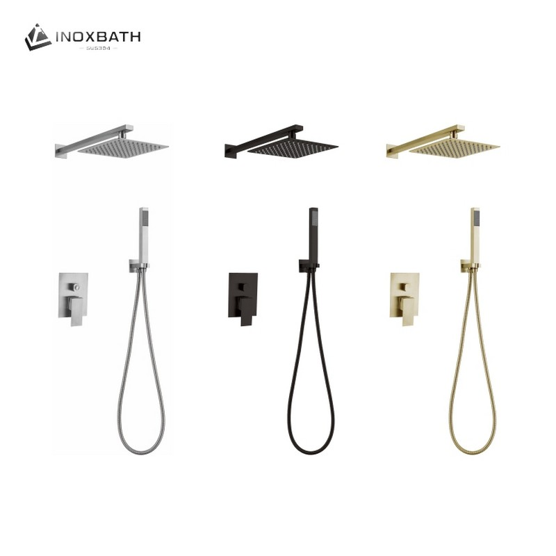 Built-in Showerhead Saltwater Proof Finish Hygienic Spray High Velocity Technology