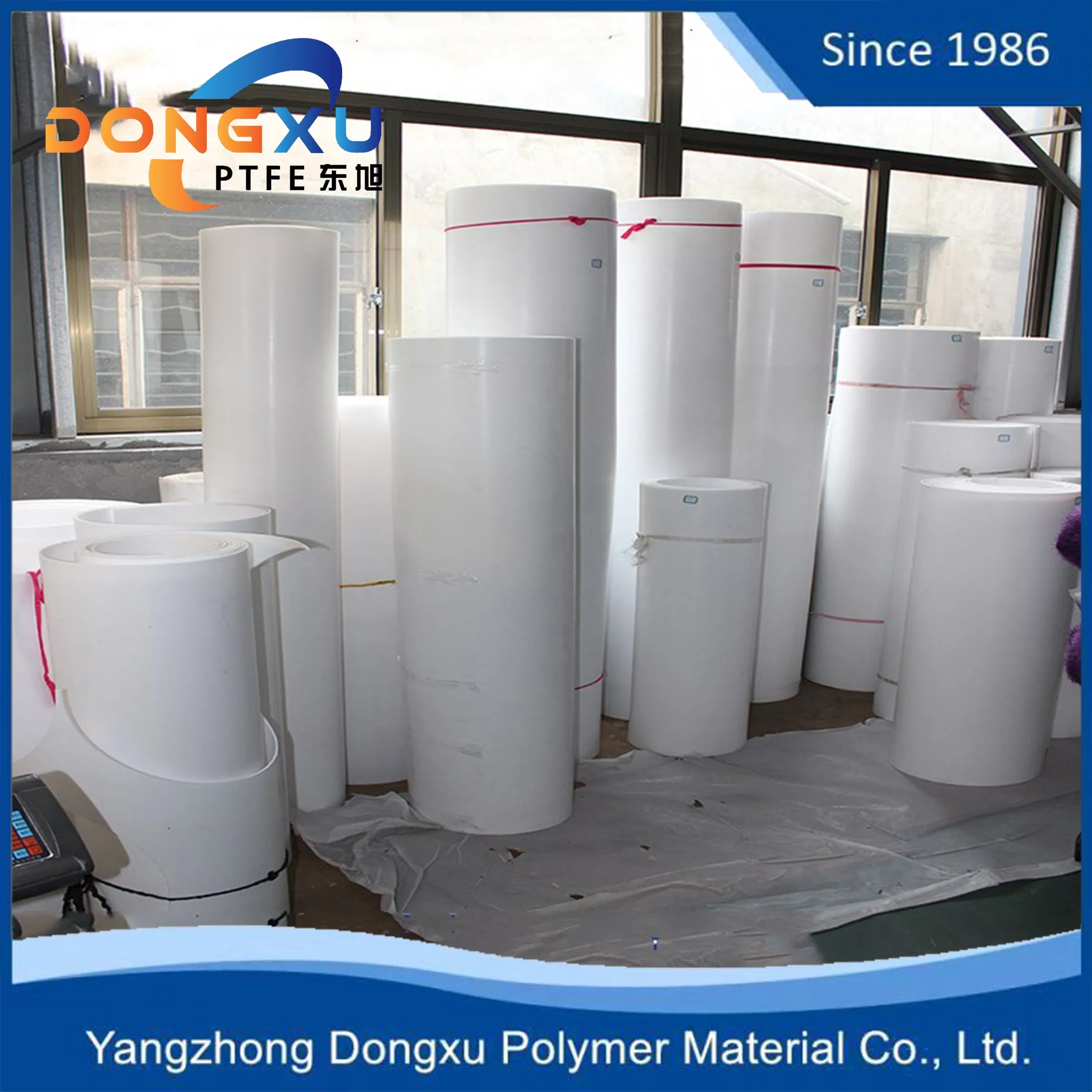 High Quality 100% Virgin Pure White F4 PTFE/PVC Moulded Skived Sheet