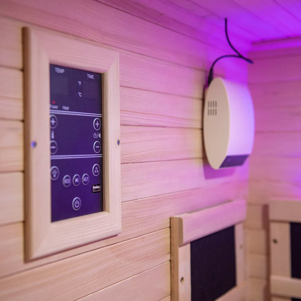 Инфракрасная сауна для дома на 1 человека из массива дерева