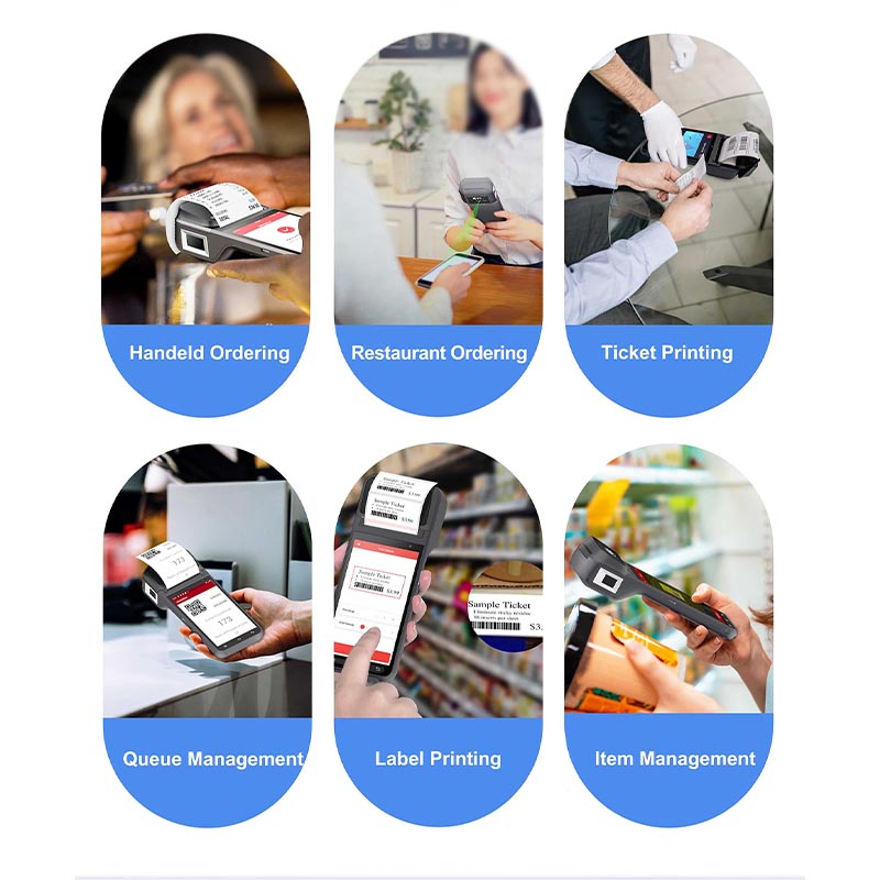 POS Terminal Manufacturer Handheld Mobile POS Smart Card Reader Android 13 POS Machine with Printer Z92