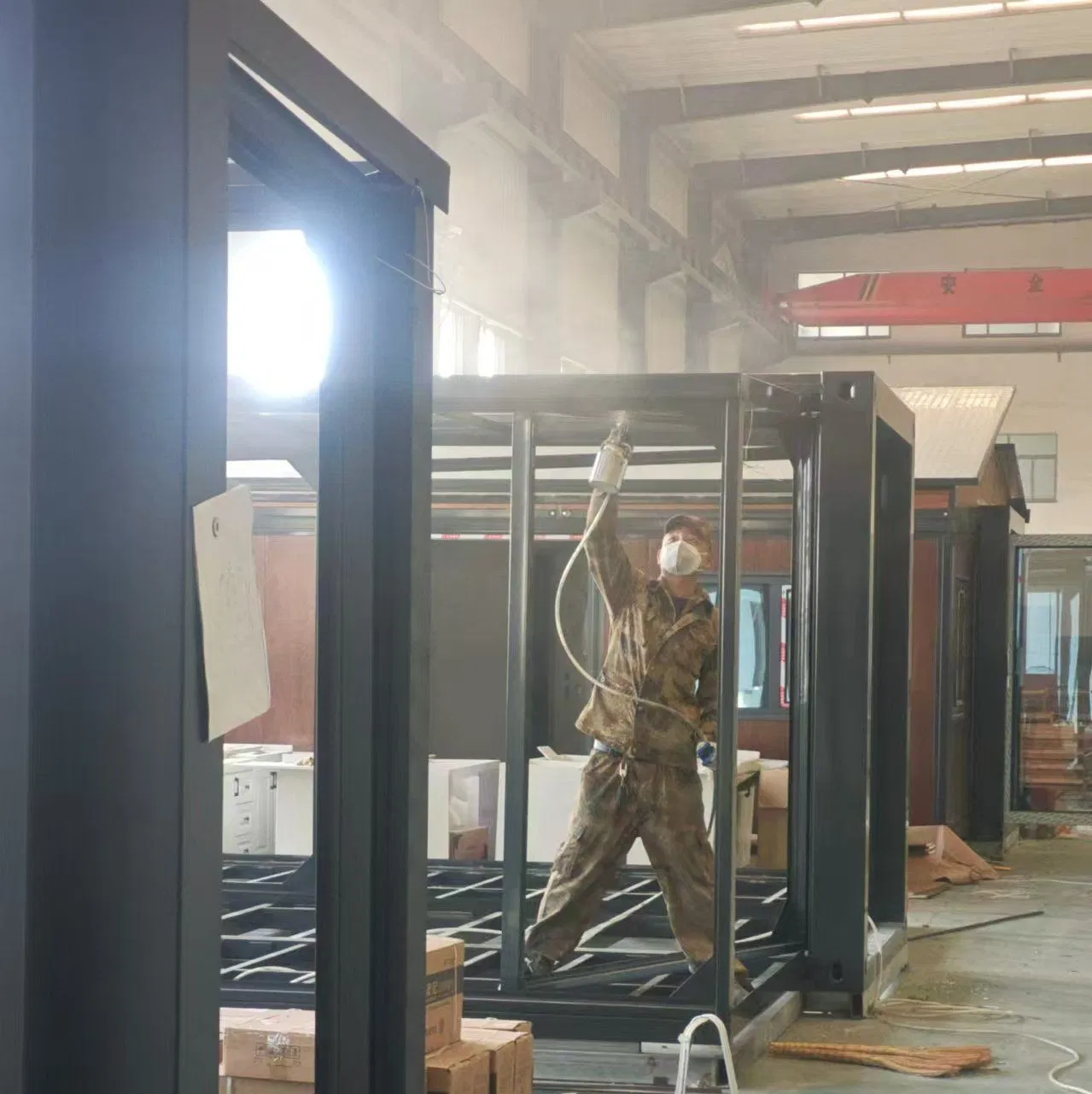 Two-Stories Modern Design Prefab Living Home Steel House