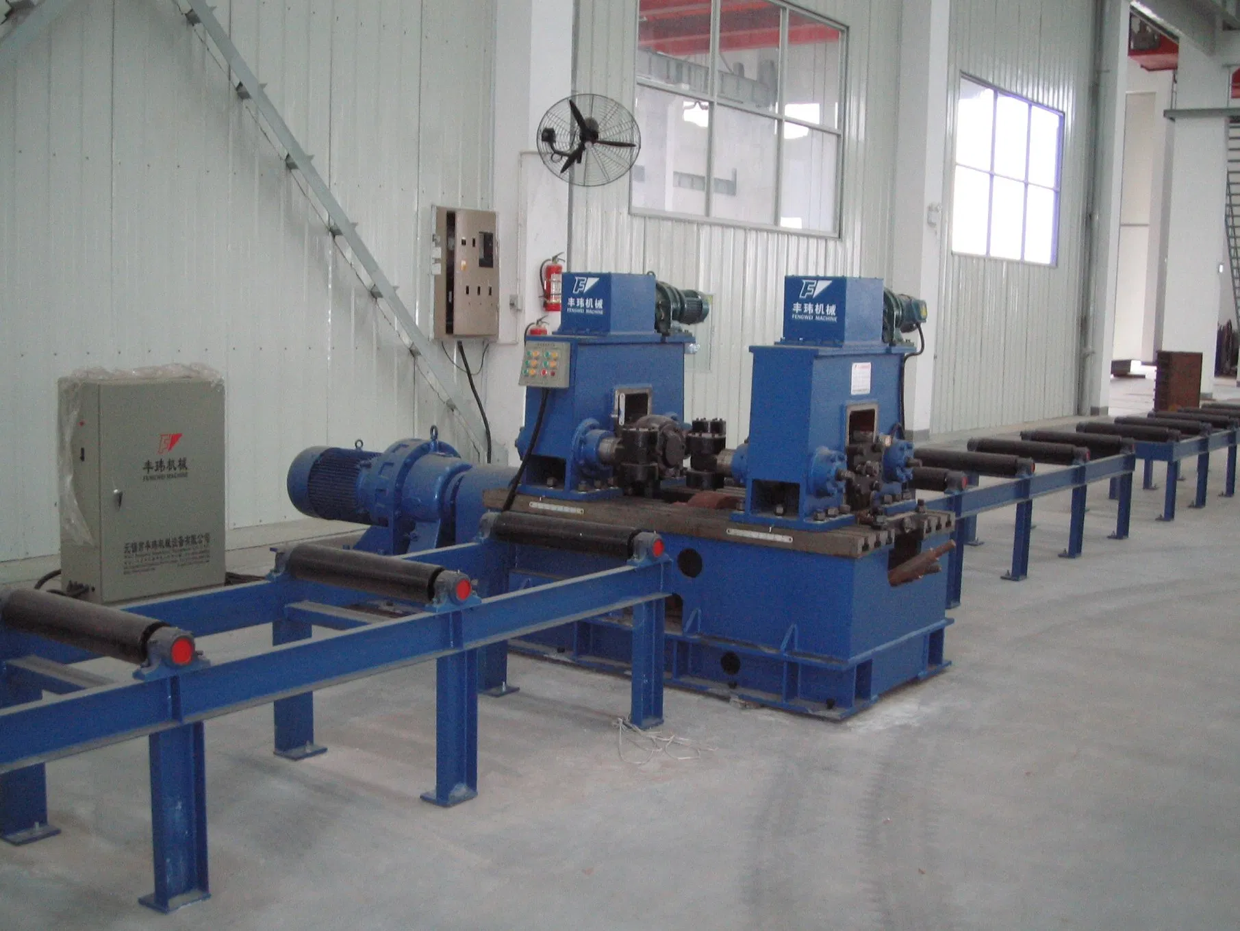 Heavy-Duty Beam Straightener for Steel I and H Beams