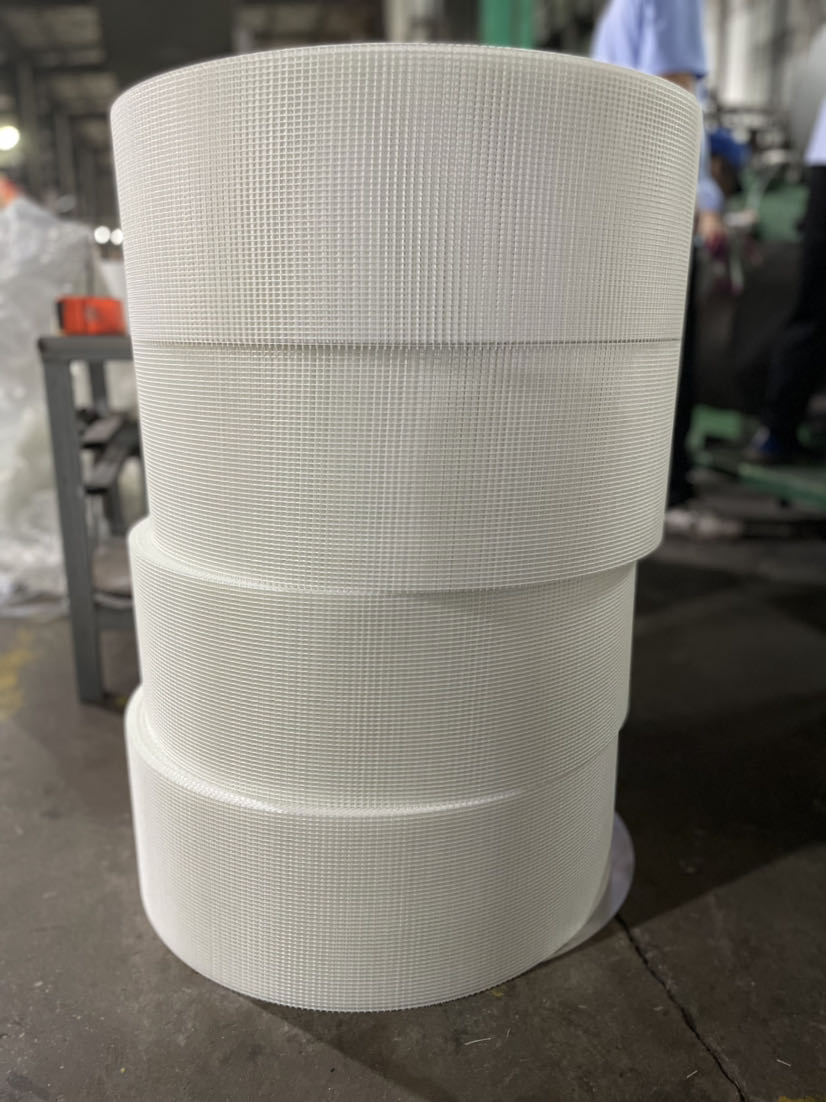 9*9 65m Good Quality Fireproof Alkali Fiberglass Self-Adhesive Fiber Tape