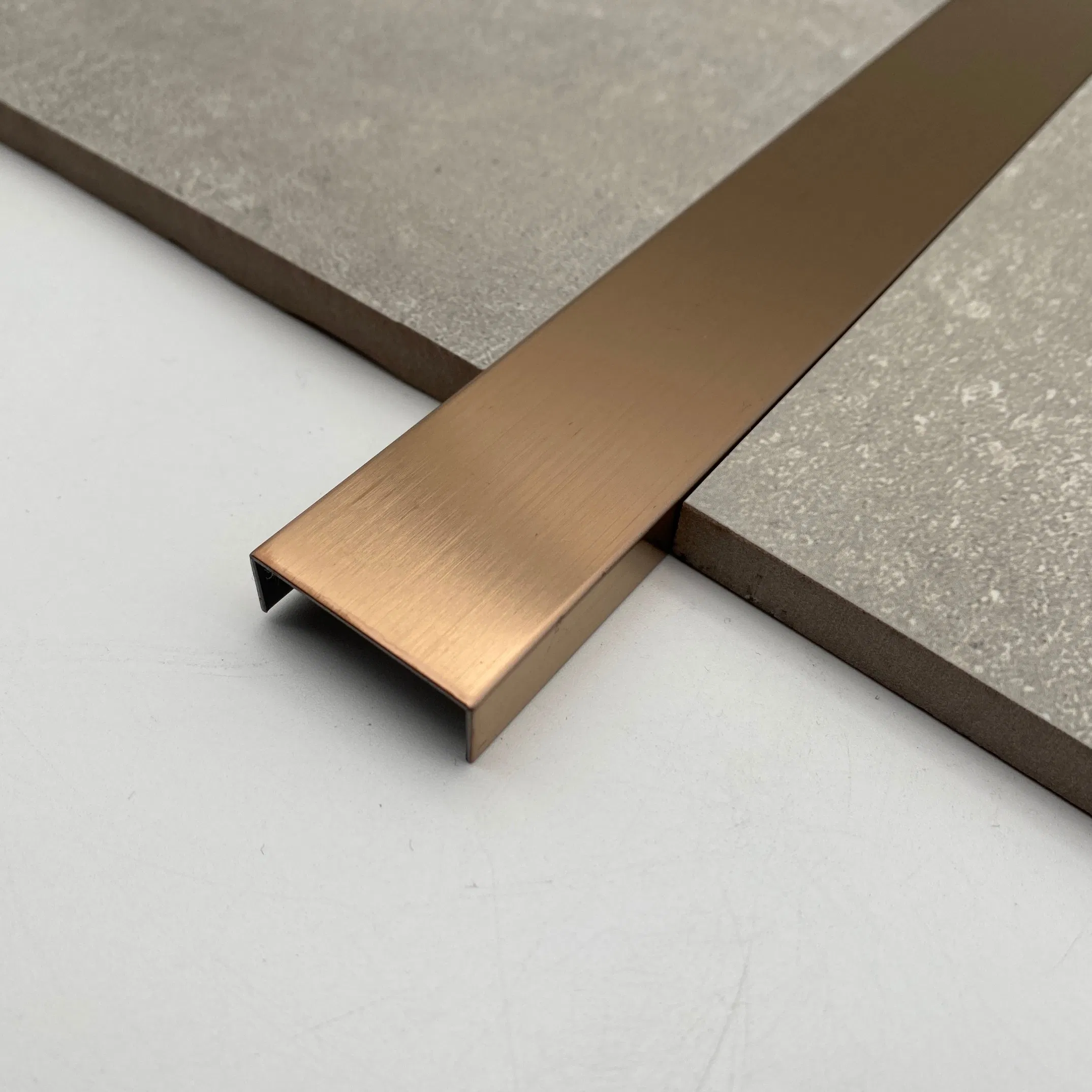 Decorative Tile Accessories 201 304 U Shape Color Stainless Steel Tile Trim