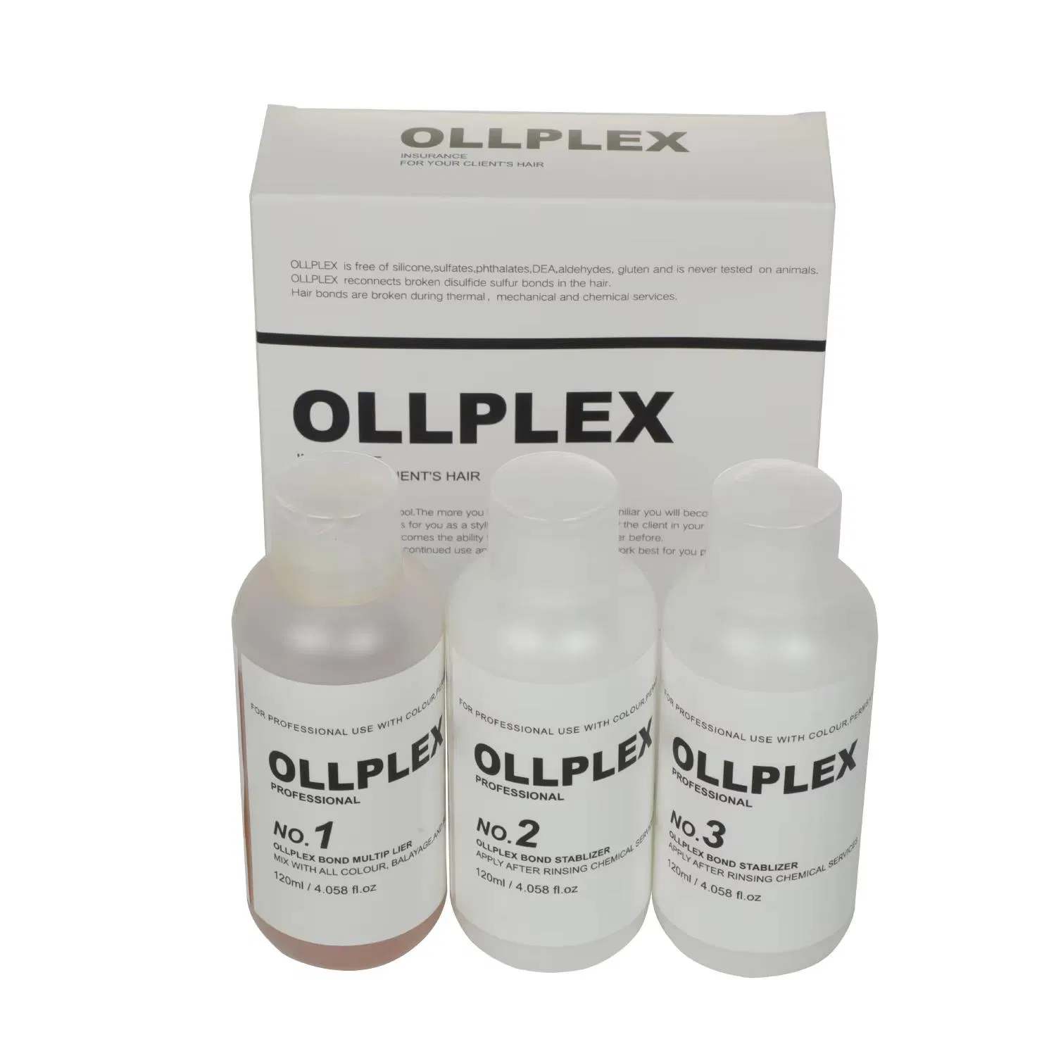 Ollplex No. 1 2 3 Binder Repair Bonds Fluffy 360 Ml Refreshing Long Lasting Salon Use Repairing Treatment