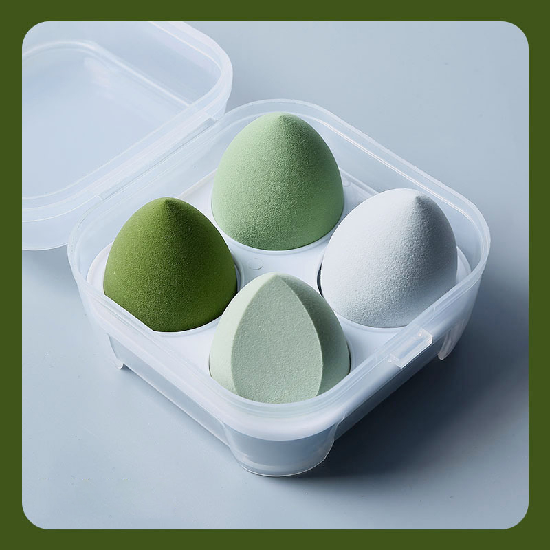 Mix Color Makeup Sponge Cosmetic Powder Puff Make up Foundation Sponge Blender in Plastic Box