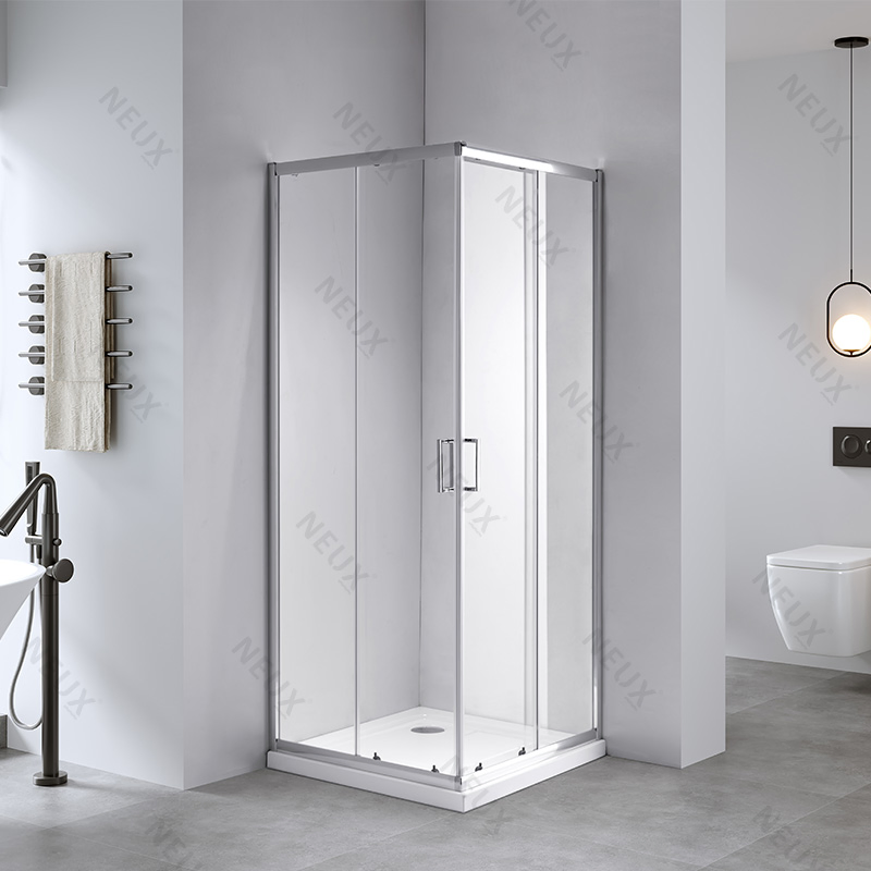 Square Style Tempered Glass Sliding Door Shower Room Shower Cabin for Bathroom