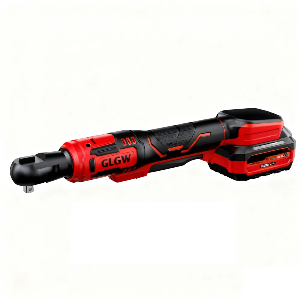Glgw Electric Repair Tool Wireless Right Angle Ratchet Wrench Portable High Torque Brushless
