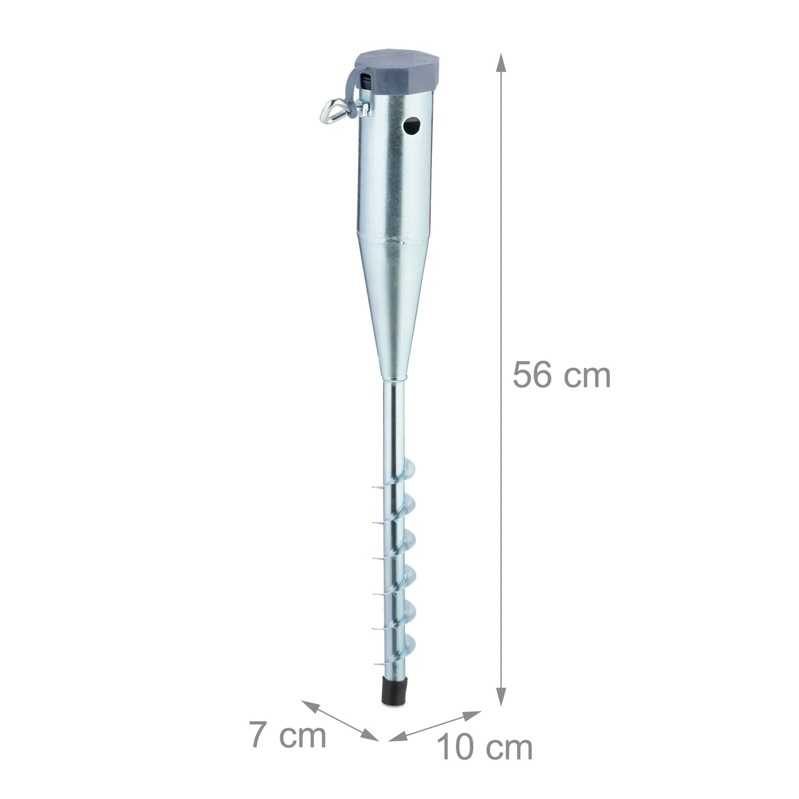 Винтовые сваи Q235 1800 мм с круглым фланцем для солнечных систем