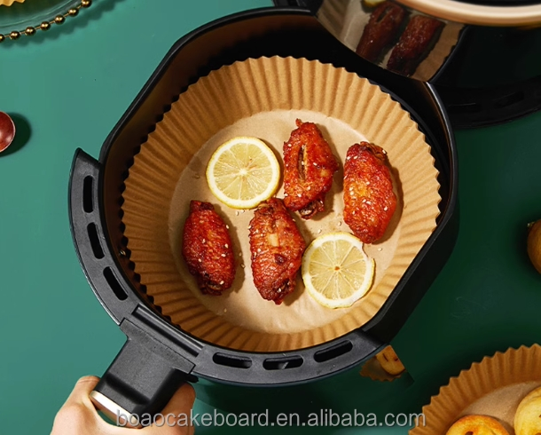 Oil Proof Kitchen Silicone Coated Baking Air Fryer Paper Liner