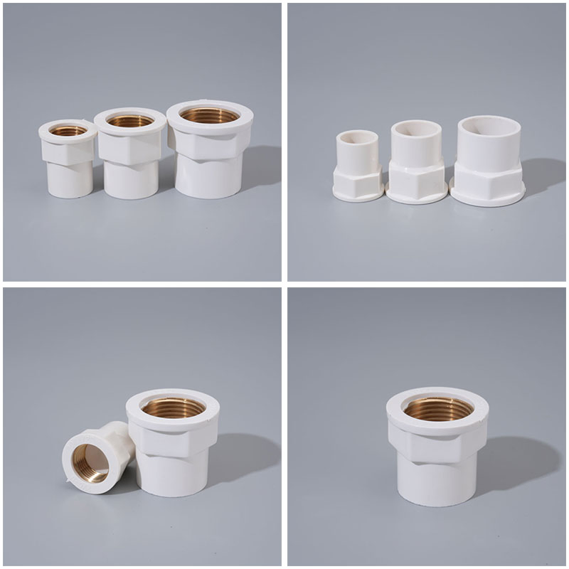 Plastic Female Adapter Pipe Fittings with Copper Inner Thread for Plumbing