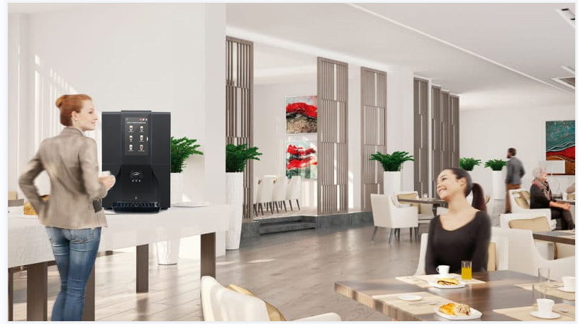 Multi-Drinks Fresh Grind IoT Light Dual Boiler Desktop Vending Coffee Machine