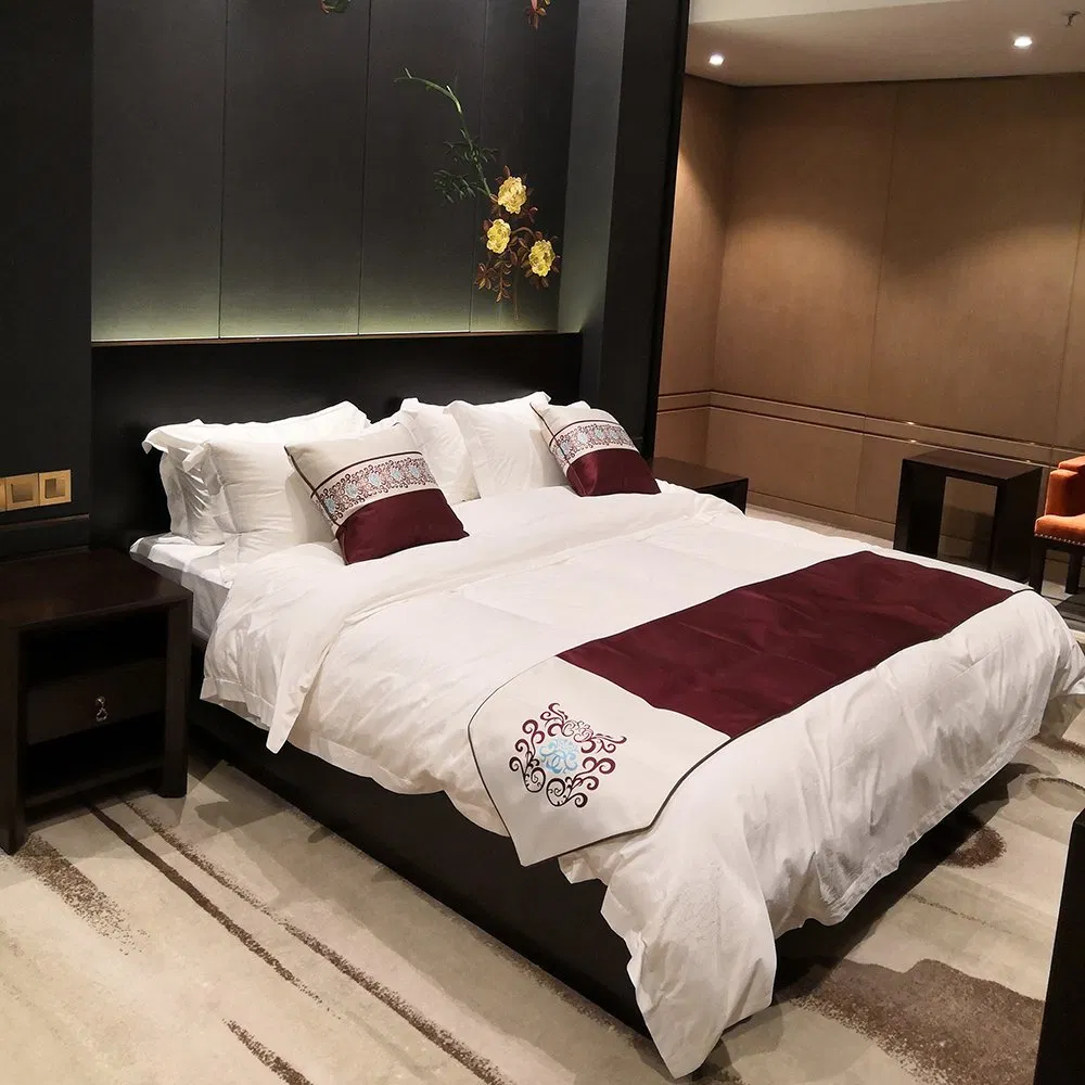 2019 Fashion Deluxe Sheraton Resort Commercial Wooden Hotel Bedroom Furniture
