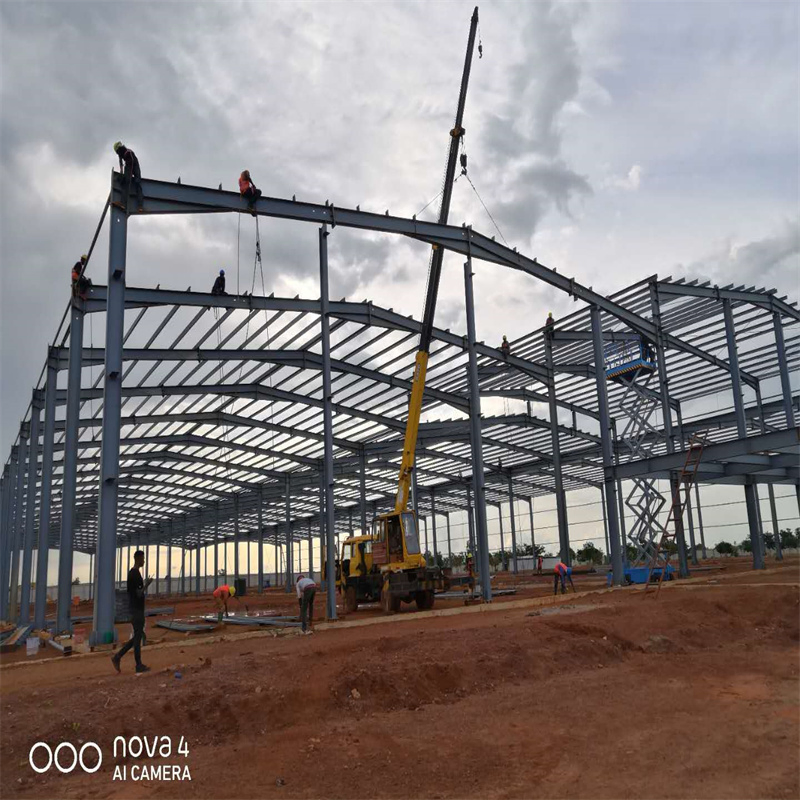 China Supplier Light Steel Prefabricated Steel Structures Hanger Building Prefab Aircraft Hangar
