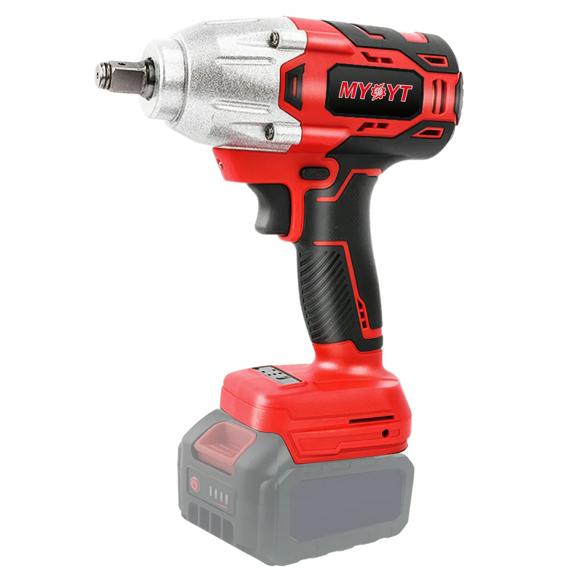 20V Cordless Wrench 1/2" Spindle 700n.M Max Torque Impact Wrench with 0-2650rpm No-Load Speed 0-3700bpm Impact Rate 2-Speed Torque Adjustment Emergency Stop Ove