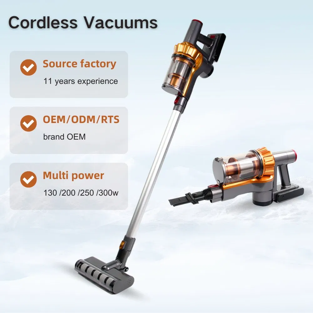 130W DC Rechargeable Wireless Portable Stick vacuum Cleaner Handheld Cordless Vacuum Cleaners