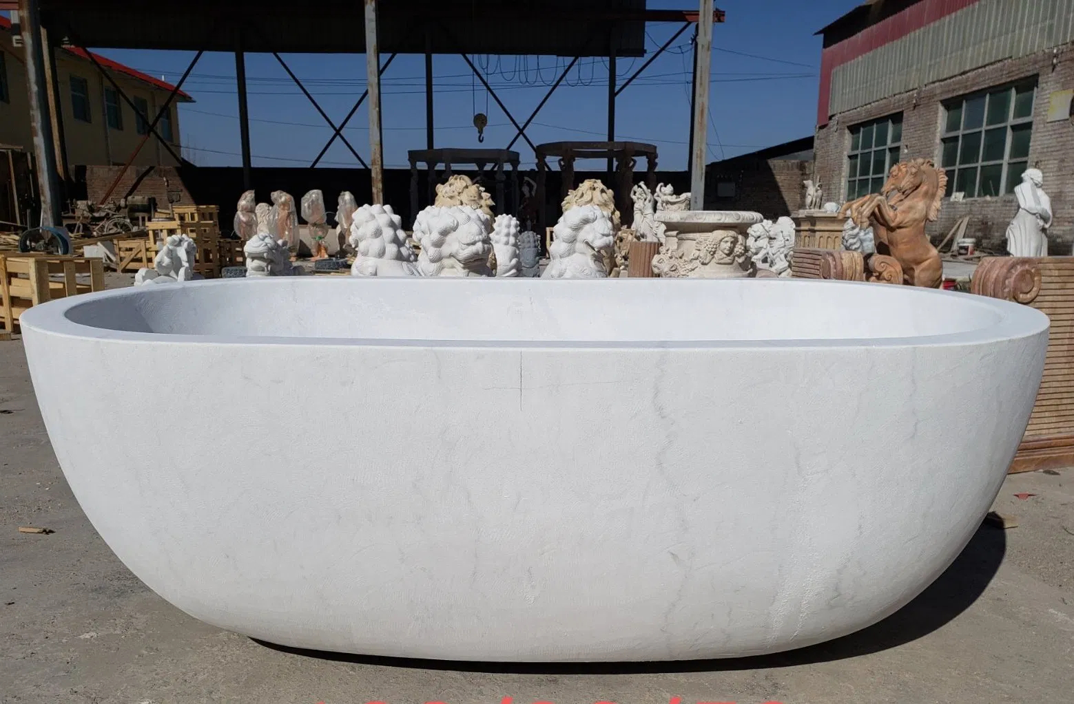 Отдельностоящая ванна из натурального мрамора SYBT-018